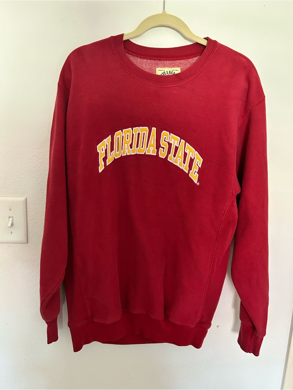 Steve & Barry's Red Florida State Crewneck Sweatshirt